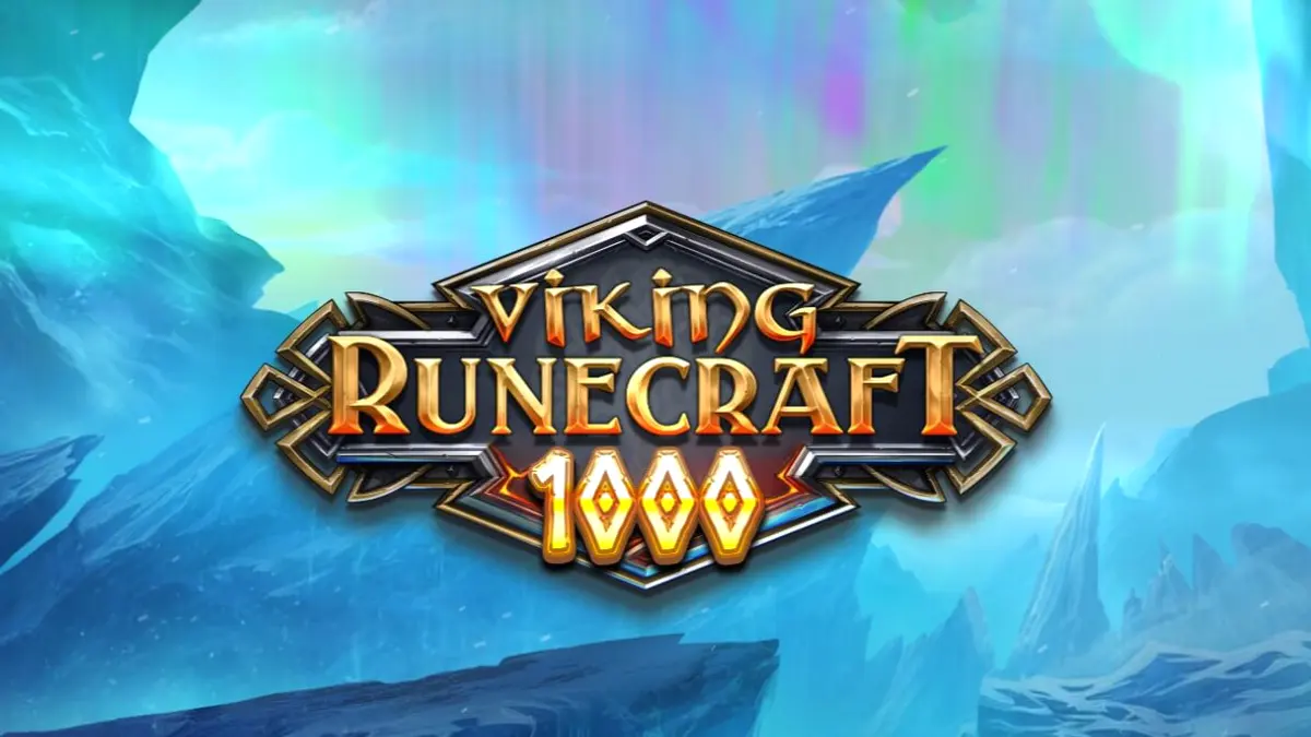 Viking Runecraft 1000 slot grid com deuses nórdicos e símbolos rúnicos